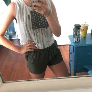 Military Green Shorts